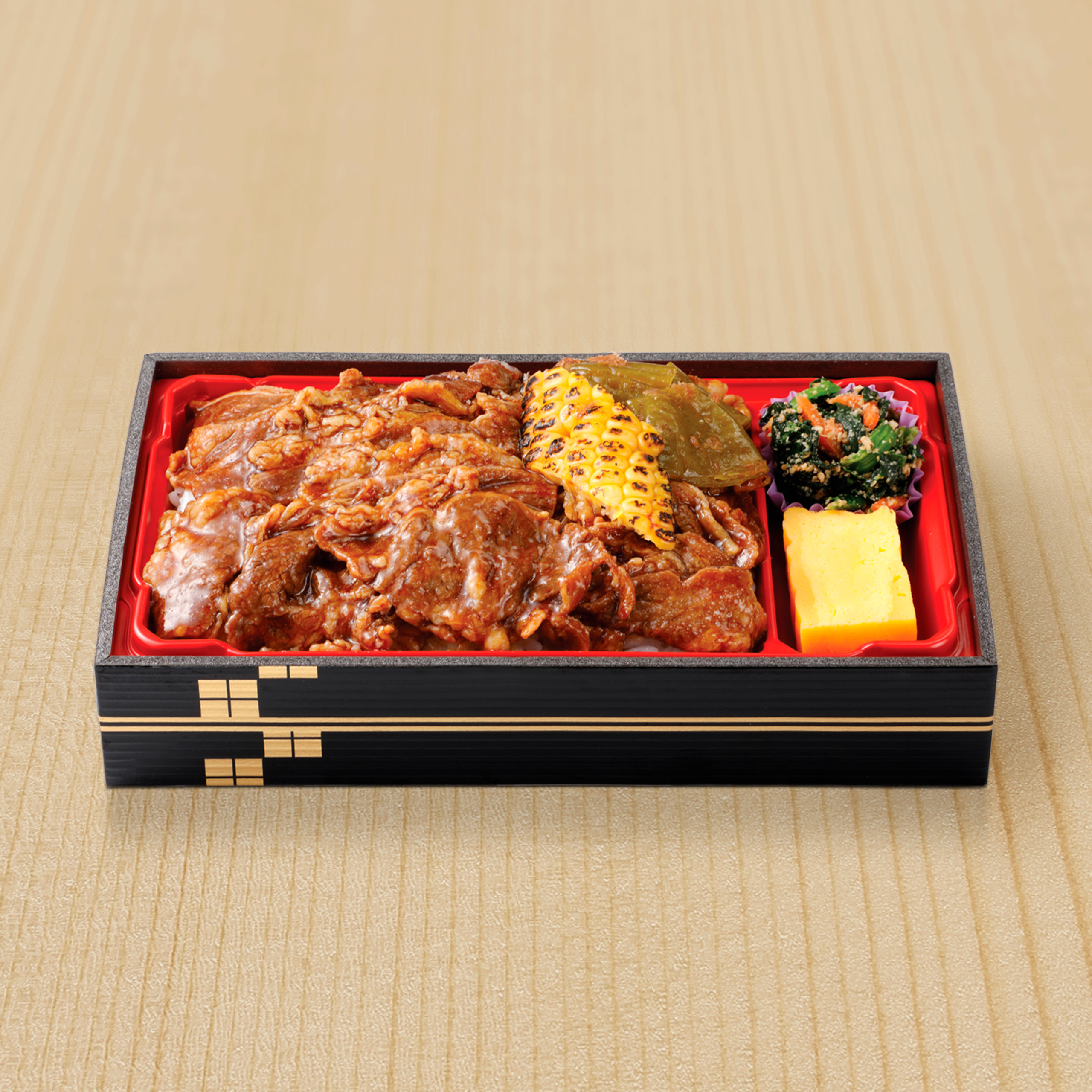 Grilled Beef Bento - OMUSUBI